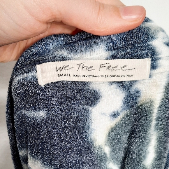 Free People We The Free Best Catch Oversized Tie Dye Pullover Sweatshirt S - Picture 4 of 6